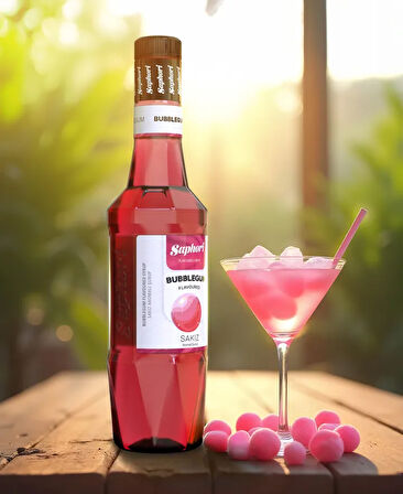 Saphori Bubble Gum Aromalı Kokteyl Şurubu Gum Aromalı Şurub 700 ML