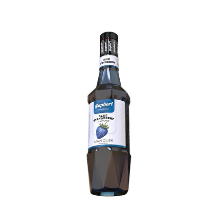 Saphori Mavi Çilek Aromalı Kokteyl Şurubu Mavi Çilek Şurubu 700 ML