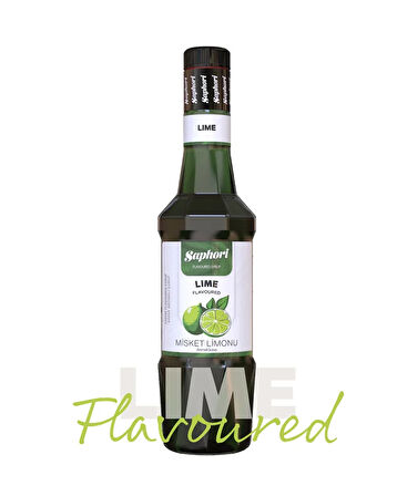 Saphori Misket Limonu (Lime) Aromalı Kokteyl Şurubu Misket Limonu Şurubu 700 ML