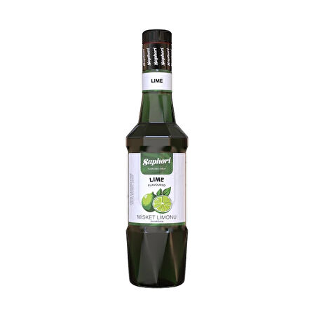 Saphori Misket Limonu (Lime) Aromalı Kokteyl Şurubu Misket Limonu Şurubu 700 ML