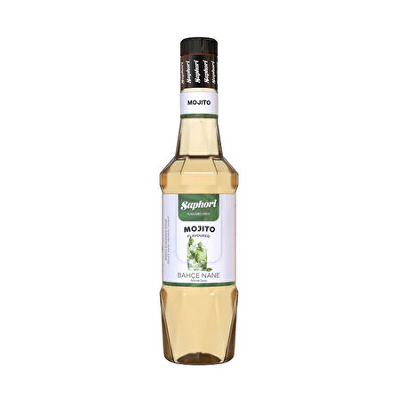 Saphori Mojito (Bahçe Nane) Aromalı Kokteyl Şurubu Mojito Şurubu 700 ML