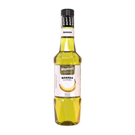 Saphori Muz Aromalı Kokteyl Şurubu Muz Şurubu 700 ML
