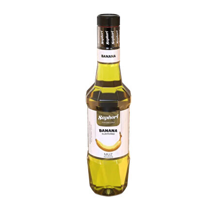 Saphori Muz Aromalı Kokteyl Şurubu Muz Şurubu 700 ML