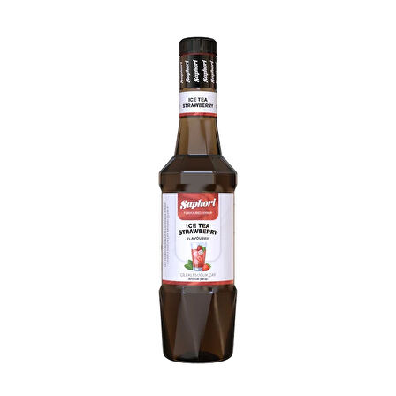 Saphori Ice Tea Çilek Aromalı Kokteyl Şurubu 700 ML