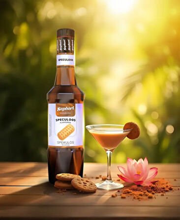 Saphori Spekulos (Lotus) Aromalı Kokteyl Şurubu Spekulos Şurubu 700 ML