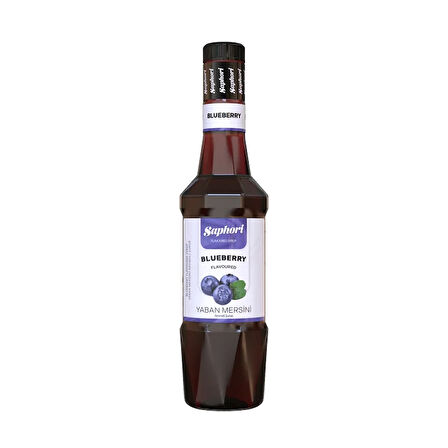 Saphori Yaban Mersini Aromalı Kokteyl Şurubu Yaban Mersini Şurubu 700 ML