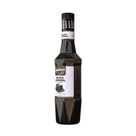 Saphori Siyah Karamel Aromalı Kokteyl Şurubu Siyah Karamel Şurubu 700 ML