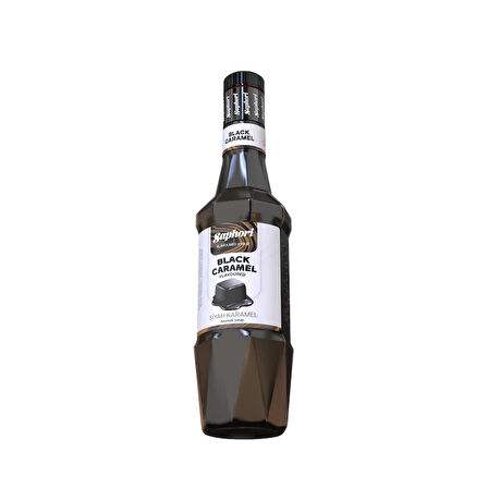 Saphori Siyah Karamel Aromalı Kokteyl Şurubu Siyah Karamel Şurubu 700 ML