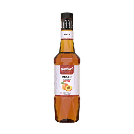 Saphori Acılı Şeftali Aromalı Kokteyl Şurubu Acılı Şeftali Şurubu 700 ML