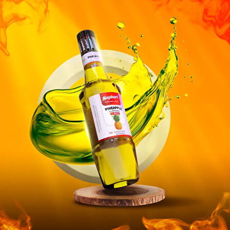 Saphori Acılı Ananas Kokteyl Şurubu Acılı Ananas Şurubu 700 ML