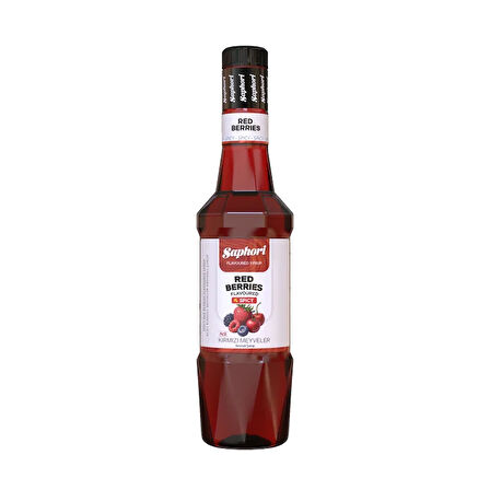 Saphori Acılı Kırmızı Meyveler Aromalı Kokteyl Şurubu 700 ML