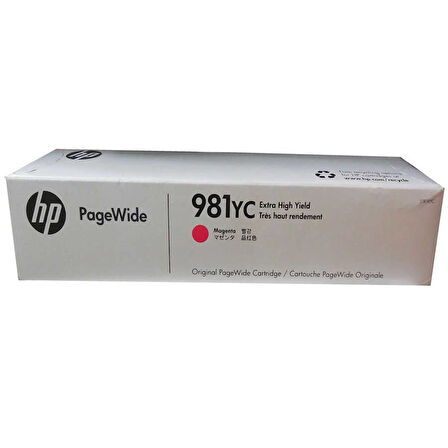 Hp 981YC-L0R18YC Kırmızı Orijinal Kartuş Extra Yüksek Kapasiteli