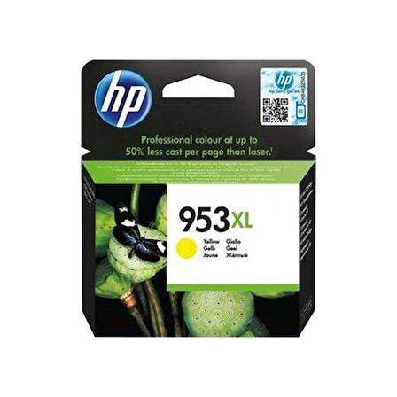 Hp 953Xl F6U18Ae Sarı Kartuş Yüksek Kapasiteli