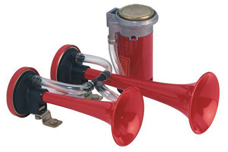 HAVALI KORNA, İKİ TONLU, 12 V, 240W, 630/795 HZ, 117DB(A), UZUNLUK = 217 MM