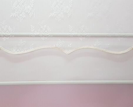 Çift Mekanizmalı Kırık Beyaz Tül Perde ve Ekru Stor Perde STB45253-V01