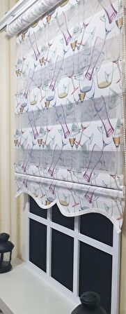 Pliseli Zebra Stor Kadeh Baskılı Etek Dilimli ST 027
