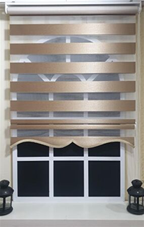 Zebra Stor Perde Sütlü Kahverengi ST 035