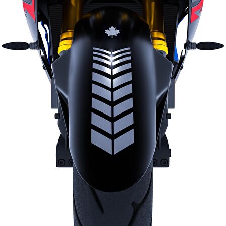 2 Adet Sport Motosiklet Çamurluk Taş Grisi Kask Sticker Çınar Extreme 