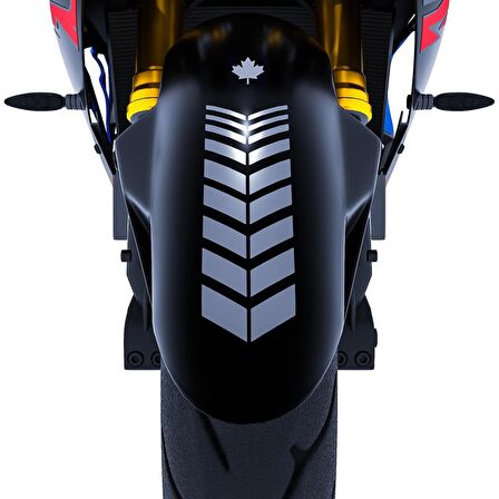 Moto Rider 4'lü Sticker Seti Taş Grisi İç Dış Jant Şeridi Kask ve Çamurluk Çınar Extreme 