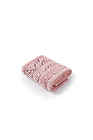 Softy - %100 Doğal Pamuklu Misafir Banyo / Mutfak Havlusu - 30x50 cm Pembe