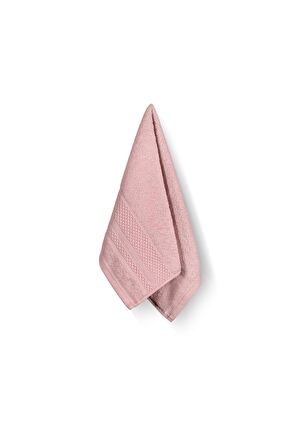 Softy - %100 Doğal Pamuklu Misafir Banyo / Mutfak Havlusu - 30x50 cm Pembe