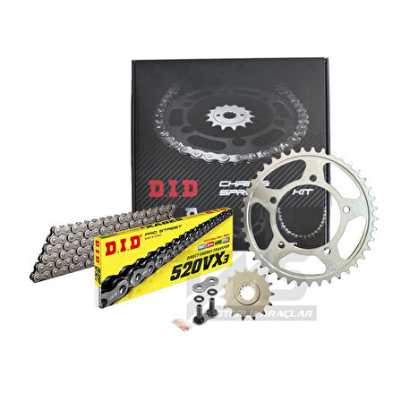 Did-Jt 2005-2019 Honda CRF 450 X Uyumlu Zincir Dişli Set Çelik Renk