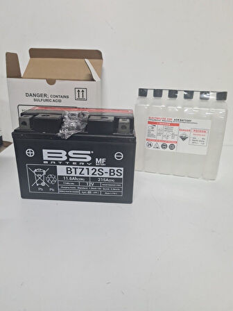 Bs Btz12s-Bs 2001-2005 Honda FES 250 Foresight Uyumlu Akü Sulu Akü