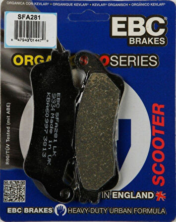 Ebc Sfa281 2001-2009 Honda FJS 600 Silverwing ABS Uyumlu Ön Fren Balatası Organik Balata