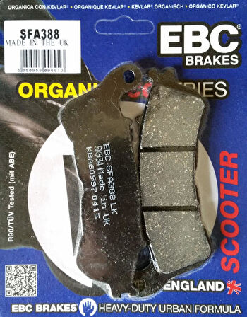 Ebc Sfa388 2012-2014 Honda NC 700 DC Integra Uyumlu Ön Fren Balatası Organik Balata