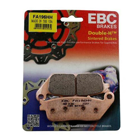 Ebc Fa196Hh 2014-2020 Honda NC 750 S DCT Uyumlu Ön Fren Balatası Sinterli Balata