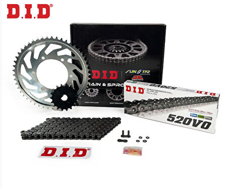 Did-Jt 1995-2002 Honda NX 650 Dominator Uyumlu Zincir Dişli Set Oring Zincir Çelik Renk