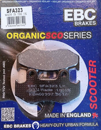 Ebc Sfa323 2008-2014 Honda PS 150i Uyumlu Ön Fren Balatası Organik Balata