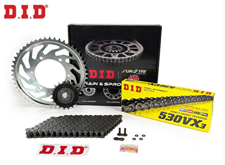 Did-Sunstar 1994-2004 Honda VF 750 C Magna Uyumlu Zincir Dişli Set Çelik Renk