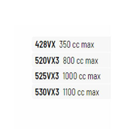 Did 525-110Vx3 2015-2020 Honda VFR 800 X Crossrunner Uyumlu Zincir Vx3 Xring Silver (Gümüş) Renk