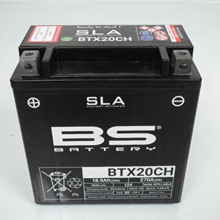 Bs Btx20Ch Sla 2003-2011 Honda XL 1000V Varadero Uyumlu Akü Jel Akü