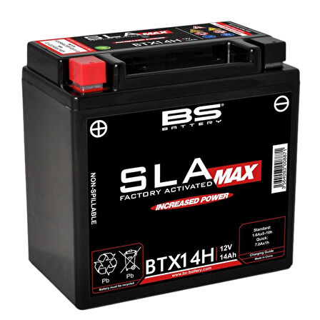 Bs Btx14h Sla Max 1993-2003 Honda XRV 750 Africa Twin Uyumlu Akü Jel Akü