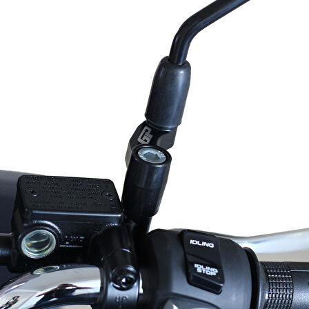 GP Kompozit 2014-2025 Honda PCX 125 / 150 Uyumlu Ayna Genişletme Siyah