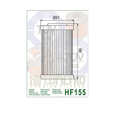 Hiflo Hf155 2018-2022 Husqvarna Svartpilen 401 Uyumlu Yağ Filtresi