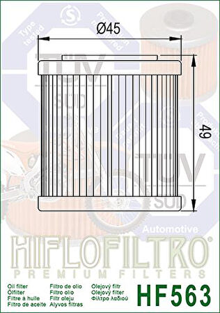 Hiflo Hf140 2008-2009 Husqvarna TE 250 Uyumlu Yağ Filtresi