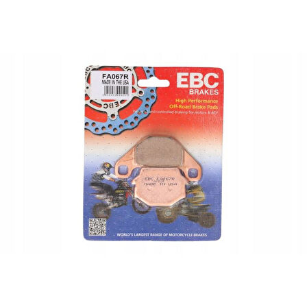 Ebc Fa067R 1991-2007 Kawasaki KLE 500 Uyumlu Arka Fren Balatası Sinterli Balata