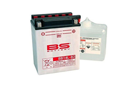 Bs Bb14al-A2 Dry 1987-2014 Kawasaki KLR 650 Uyumlu Akü