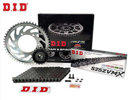 Did Zvm-x-Sunstar 2006-2007 Kawasaki Ninja ZX-10R Uyumlu Zincir Dişli Set Çelik Renk