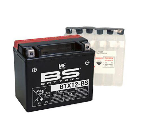 Bs Btx12-Bs 2004-2005 Kawasaki VN 800 Classic Uyumlu Akü Sulu Akü