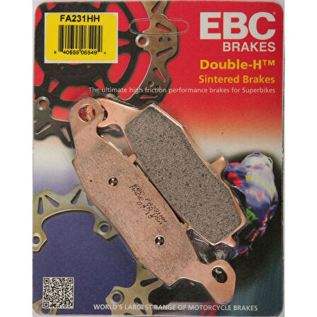 Ebc Fa231Hh 2000-2003 Kawasaki VN 1500 Classic Tourer Uyumlu Arka Fren Balatası Sinterli Balata