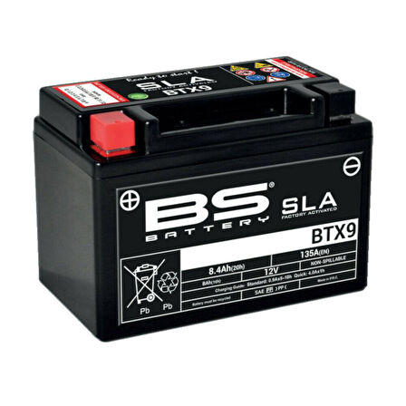 Bs Btx9 Sla 2018-2023 Kawasaki Z 900 RS Uyumlu Akü Jel Akü