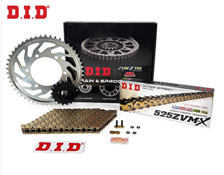 Did Zvm-x-Sunstar 2011-2019 Kawasaki Z 1000 SX Uyumlu Zincir Dişli Set Gold (Sarı) Renk