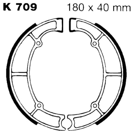 Ebc K709 1995-1997 Kawasaki ZL 600 Uyumlu Arka Fren Balatası Yaylı Kampana Set