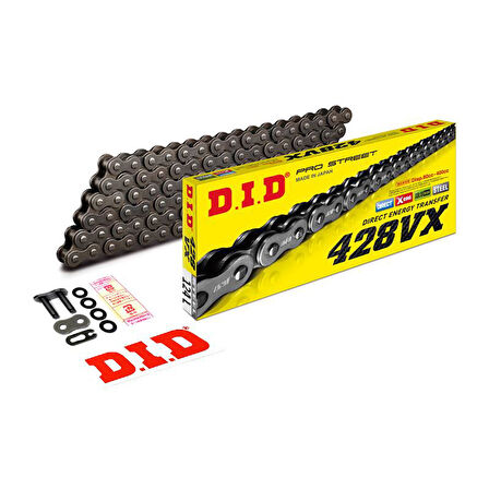 Did 428Vx-124 2004-2023 KTM 85 SX Uyumlu Zincir Çelik Renk Xring Zincir