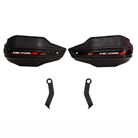 GP Kompozit 2012-2025 Honda NC 750 X Uyumlu Plastik Elcik Koruma Siyah