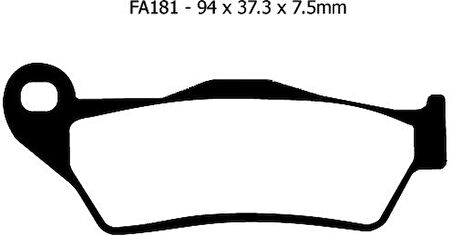 Ebc Fa181Tt 2007-2023 KTM 450 SXF Uyumlu Ön Fren Balatası Karbon Balata